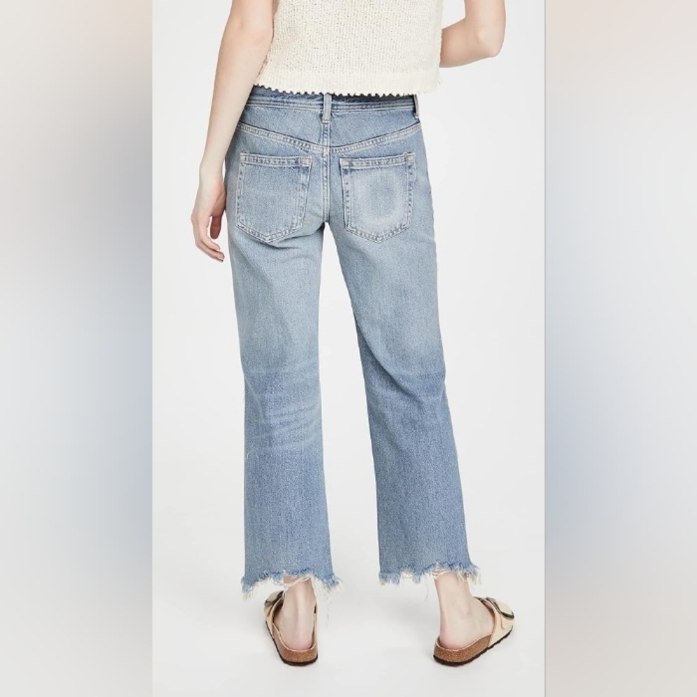 NWT Free People Maggie Mid Rise Straight Jeans Size 24 - Picture 4 of 13